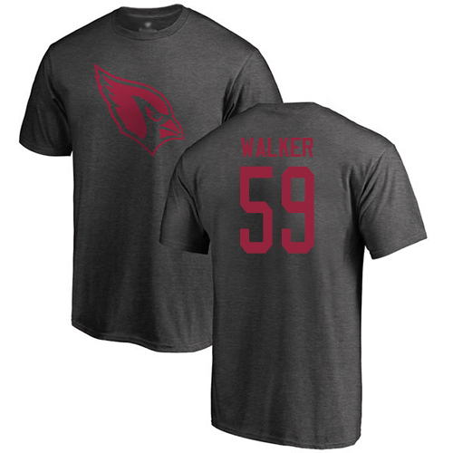 Arizona Cardinals Men Ash Joe Walker One Color NFL Football #59 T Shirt->nfl t-shirts->Sports Accessory